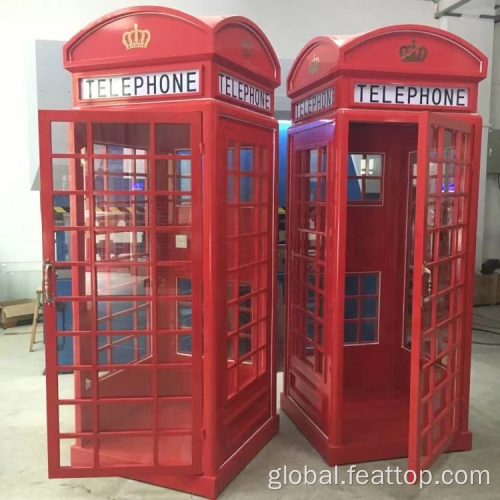 Decorative London Phone Booth Outdoor Decorative Waterproof London Telephone Booth Supplier